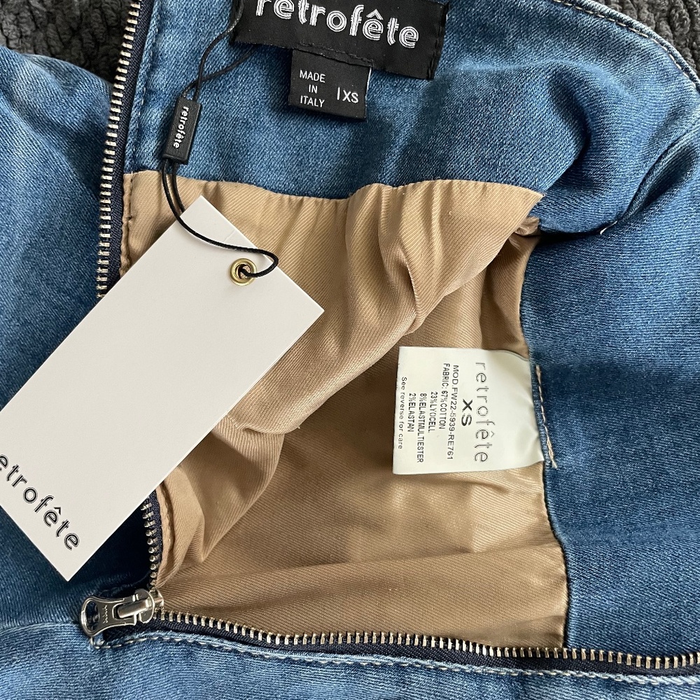 Retrofete jean skirt